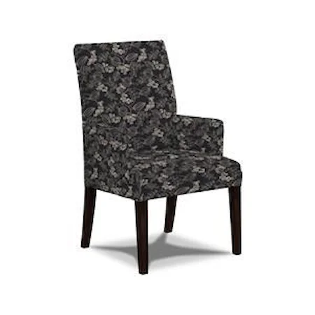 Upholstered Captain's Arm Chair